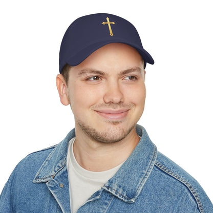Gold Cross Baseball Cap – Faith-Inspired Adjustable Hat