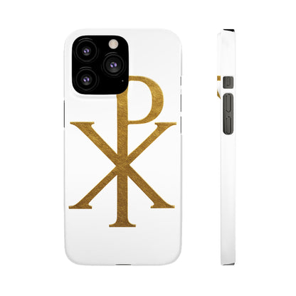 White Chi Rho Snap Case for iPhone – The Way, Truth & Life