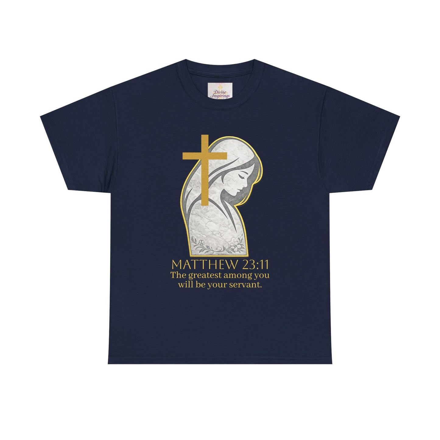 Humble Servant - Women's Christian Tee (Gold Lettering)