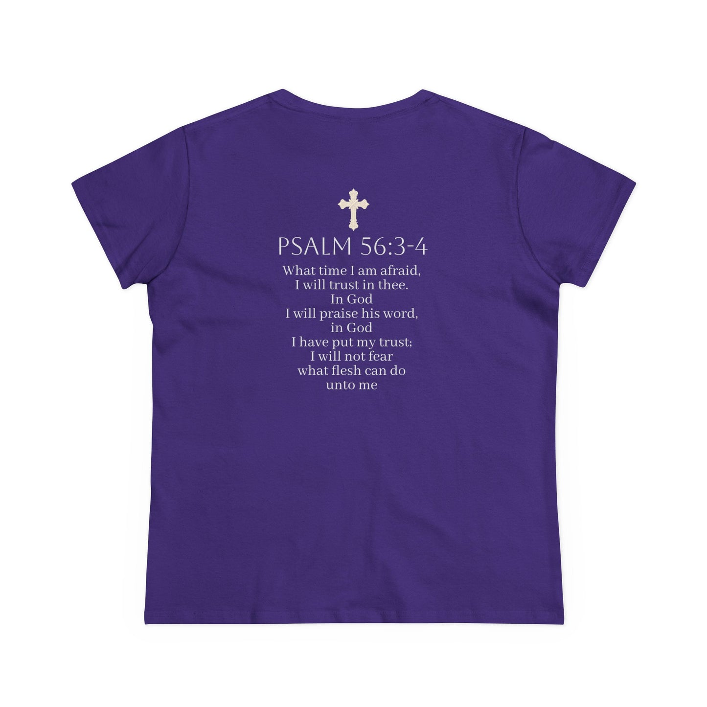In God We Trust | Women’s Christian Tee with Scripture Back Print
