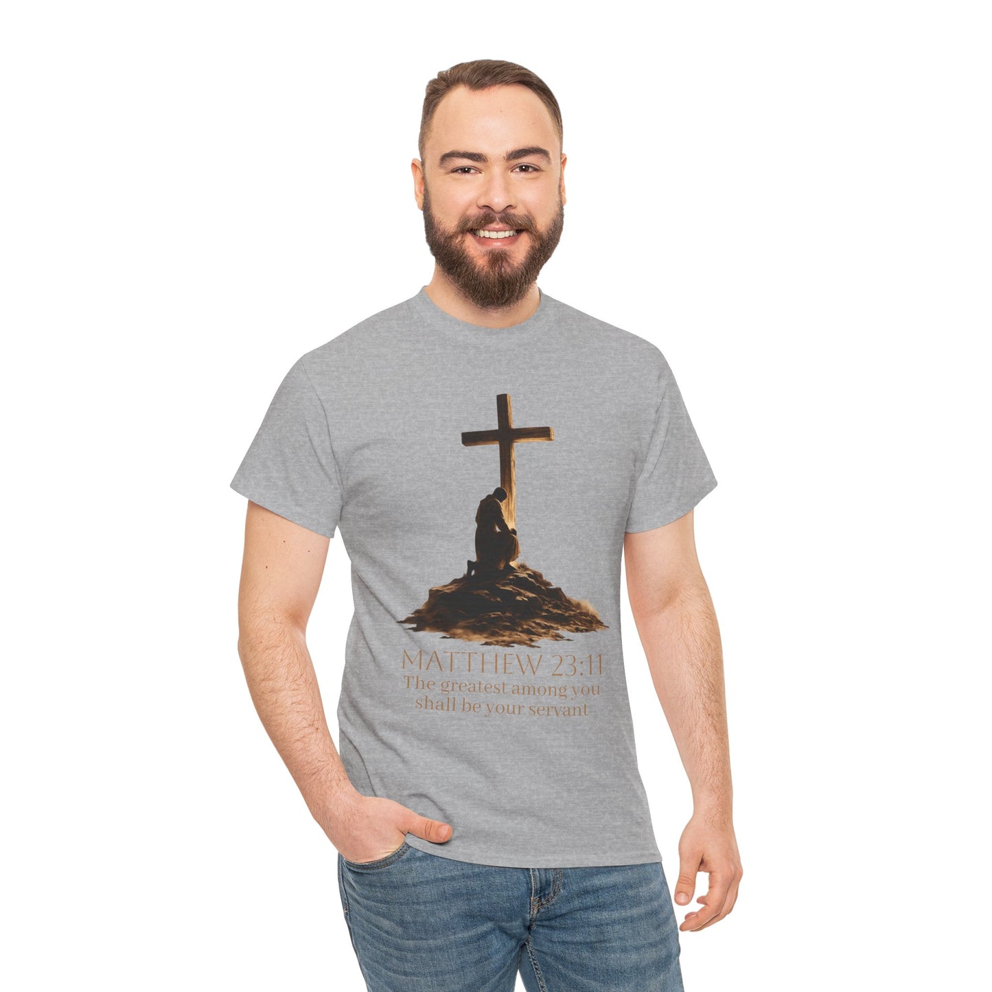 Humble Servant - Men's Christian T-Shirt (Front Design)