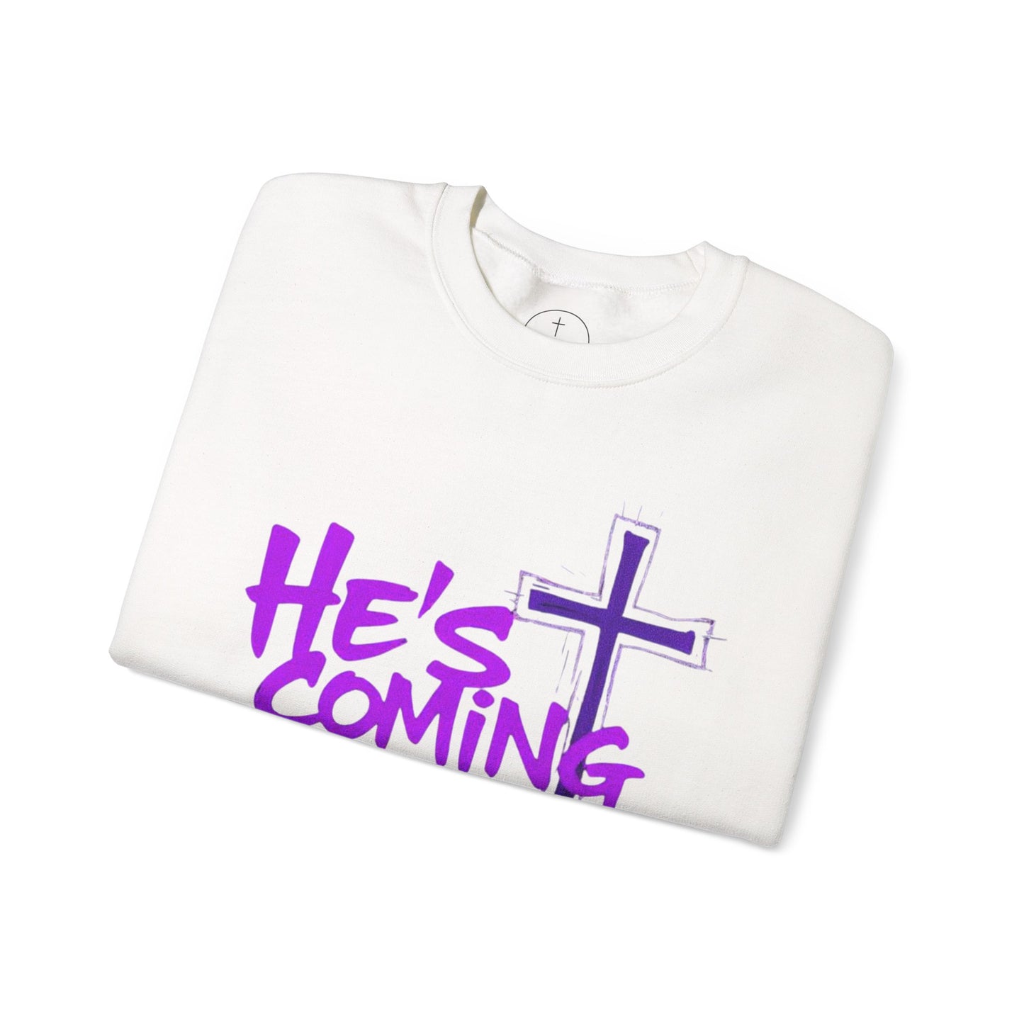 He’s Coming - Men’s Bold Christian Sweatshirt