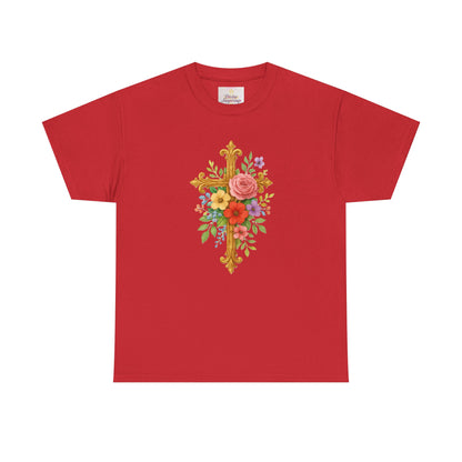 Floral Cross Tee - Women's Christian Apparel