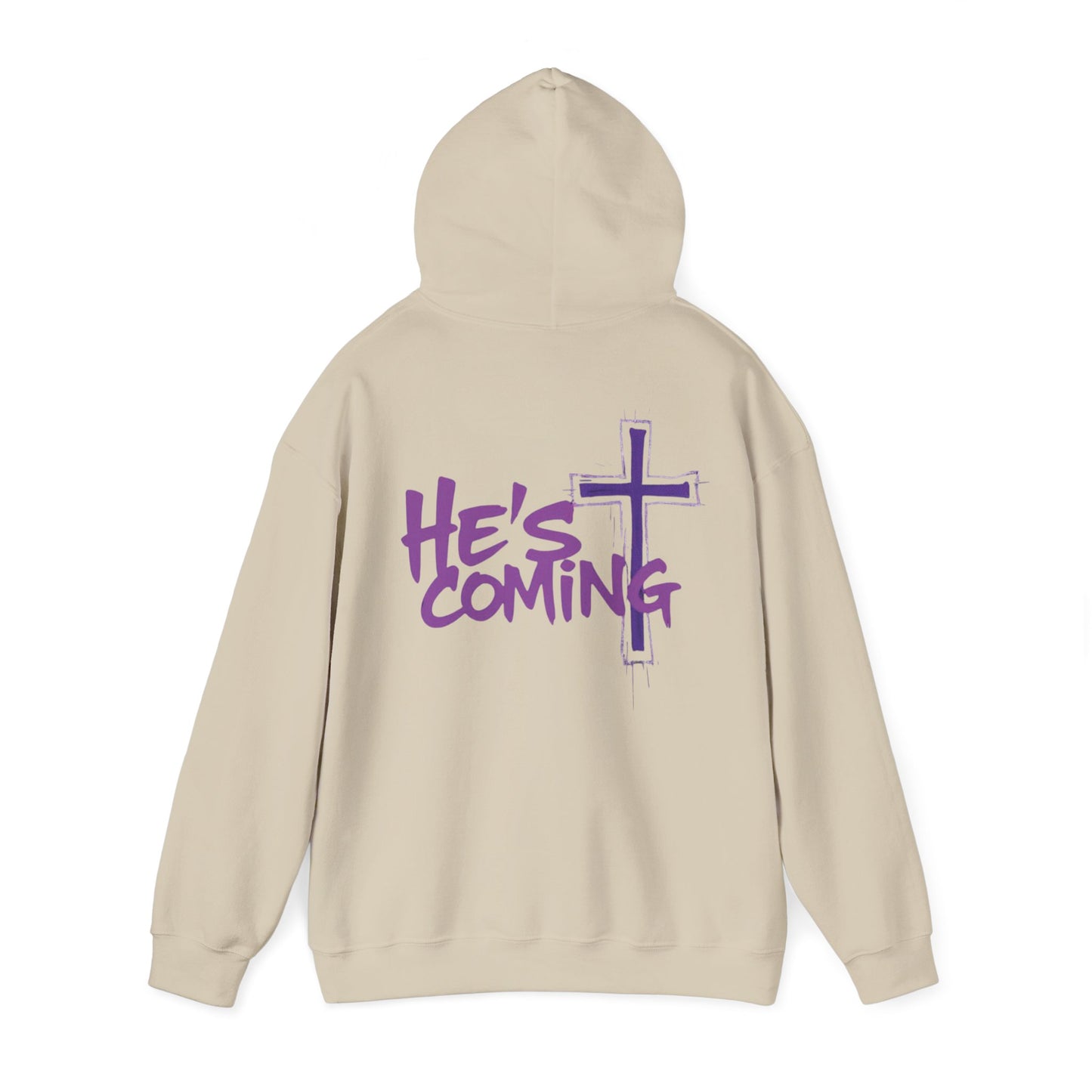 Prophetic “He’s Coming” Men’s Hoodie – Bold Christian Streetwear