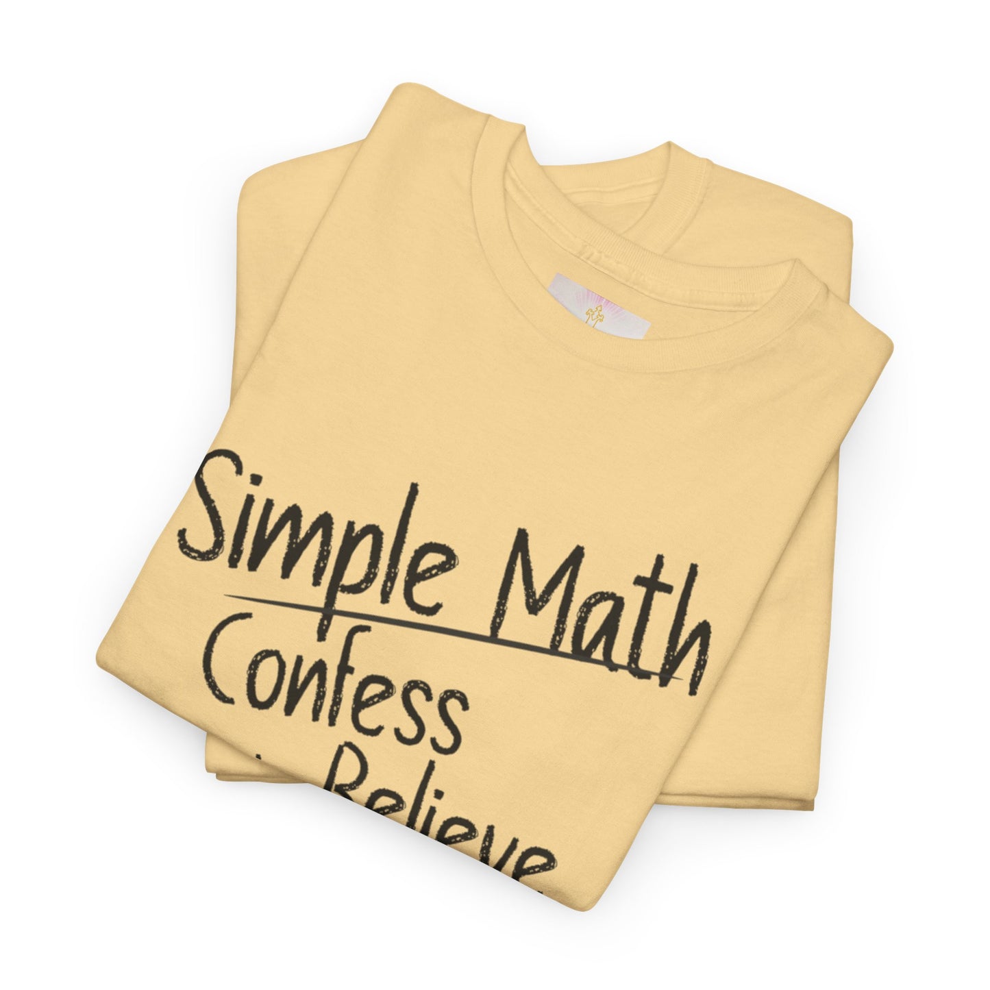Simple Math of Salvation Men’s T-Shirt – Bold Faith (Black Chalk)