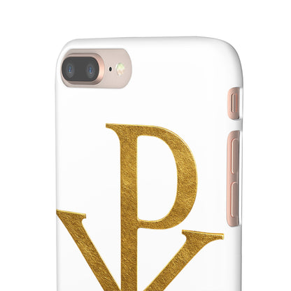 White Chi Rho Snap Case for iPhone – The Way, Truth & Life