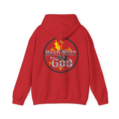 Men’s “Hand Built By God” Christian Hoodie – Bold Faith Identity Pullover