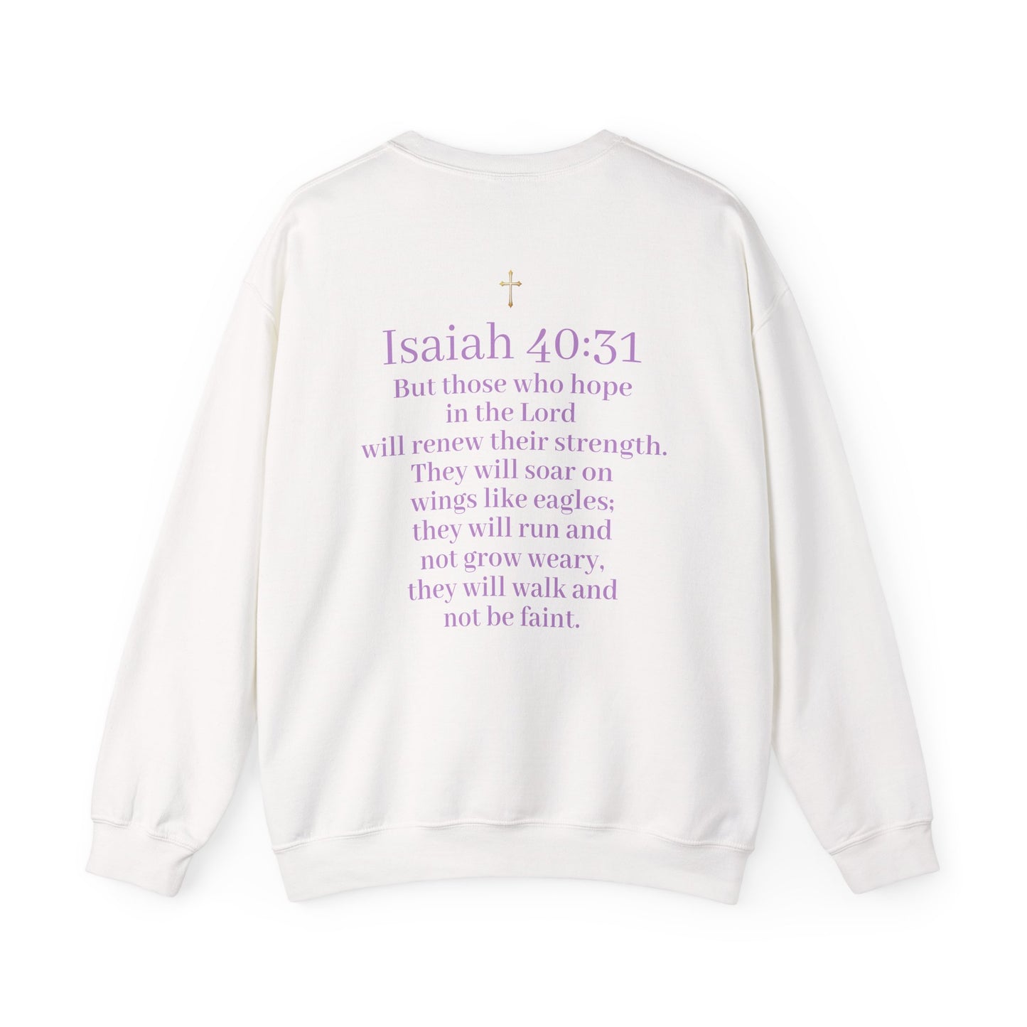 Men’s “Hope” Sweatshirt – Bold Scripture Hoodie | Isaiah 40:31