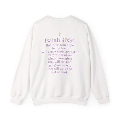 Men’s “Hope” Sweatshirt – Bold Scripture Hoodie | Isaiah 40:31