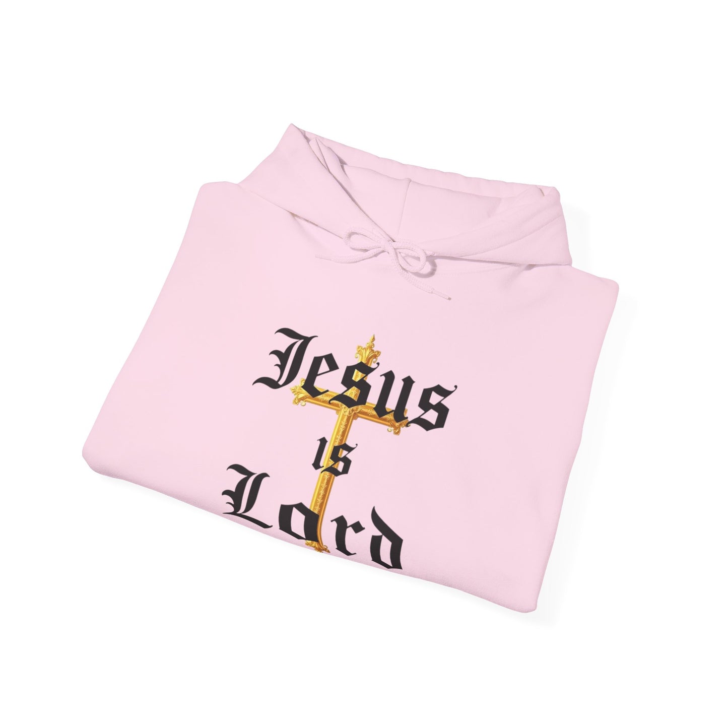 Women’s “Jesus is Lord” Christian Hoodie – Faith Statement Pullover with Cross