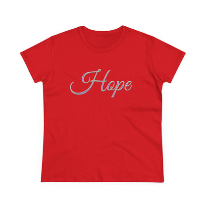 Women’s “Hope” Tee – Inspirational Scripture Design | Romans 15:13