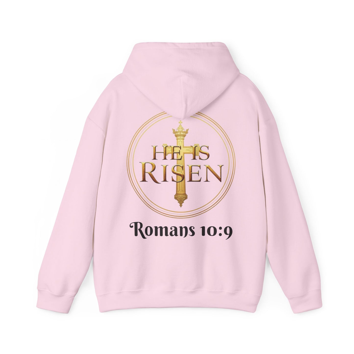 He Is Risen Christian Hoodie – Women’s Bold Faith Streetwear (Dark Lettering)