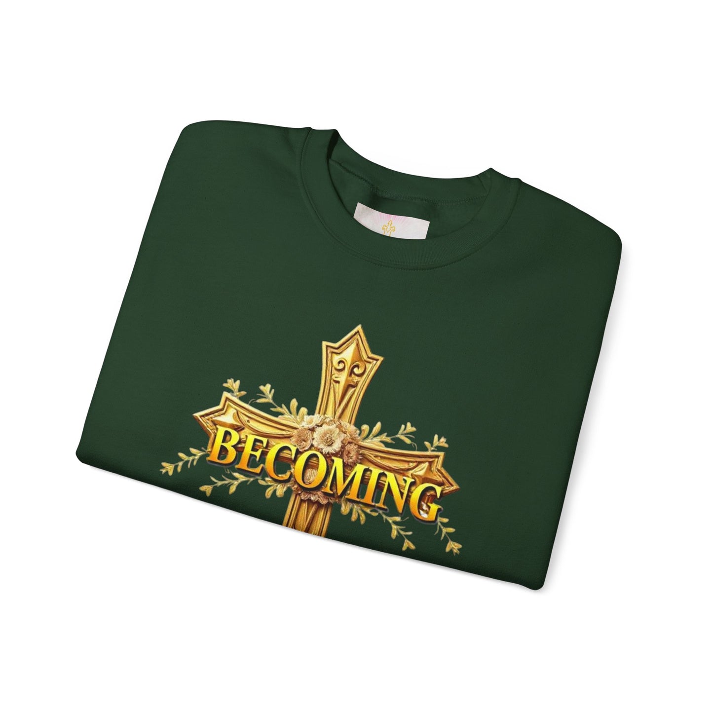 Becoming - Women’s Christian Sweatshirt (Light Lettering)