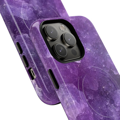 Spiritually Refined – Amethyst Crystal iPhone Magnetic Tough Case