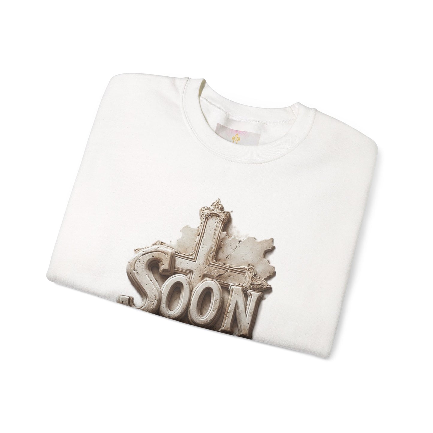 “Soon” Cross Women’s Sweatshirt – Wrapped in Hope