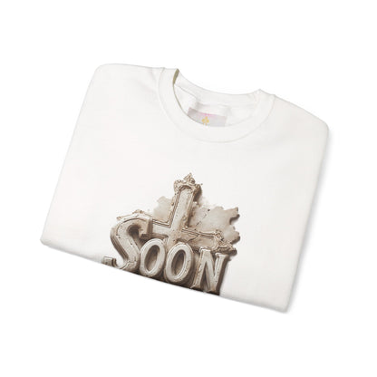 “Soon” Cross Women’s Sweatshirt – Wrapped in Hope