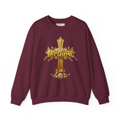 Becoming - Women’s Christian Sweatshirt (Light Lettering)