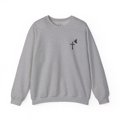 God’s Grace: Cross & Ravens Men's Sweatshirt
