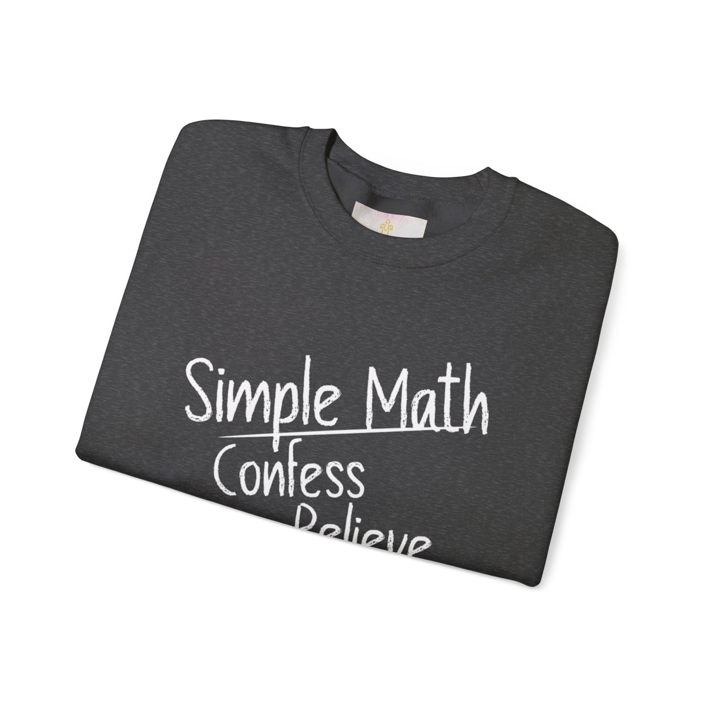 Simple Math Women’s Christian Sweatshirt (White Chalk)