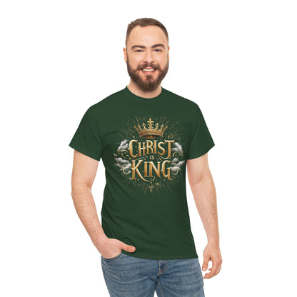 Christ is King Crowned - Men's Christian T-Shirt