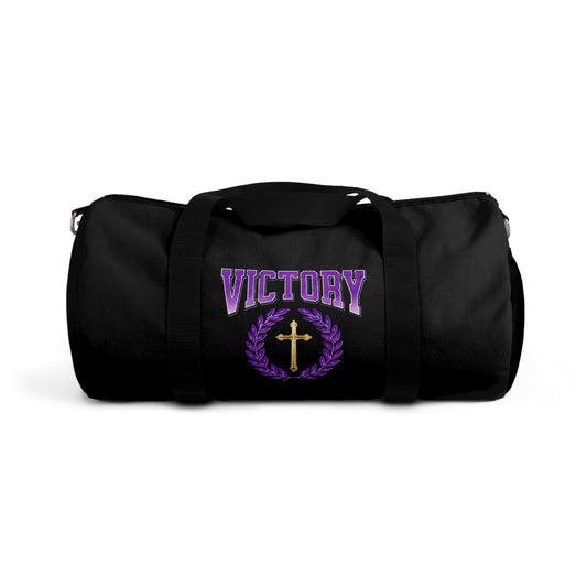 Victory in Every Step in Black – Duffel Bag