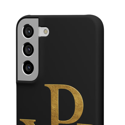 Our Eternal Hope in Christ - Black Chi Rho Snap Case for Samsung