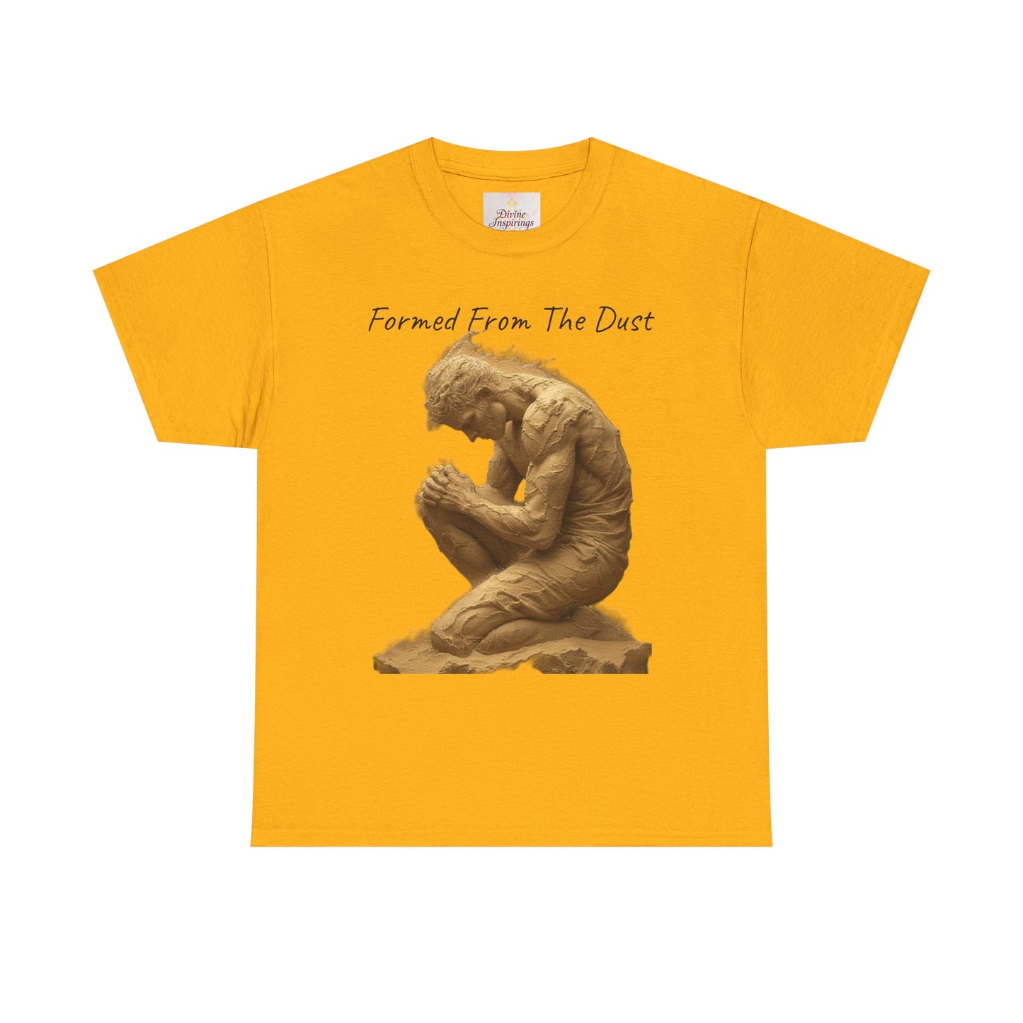 Formed from the Dust | Men’s Christian T-Shirt with Genesis 2:7 (Dark Lettering)