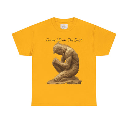 Formed from the Dust | Men’s Christian T-Shirt with Genesis 2:7 (Dark Lettering)