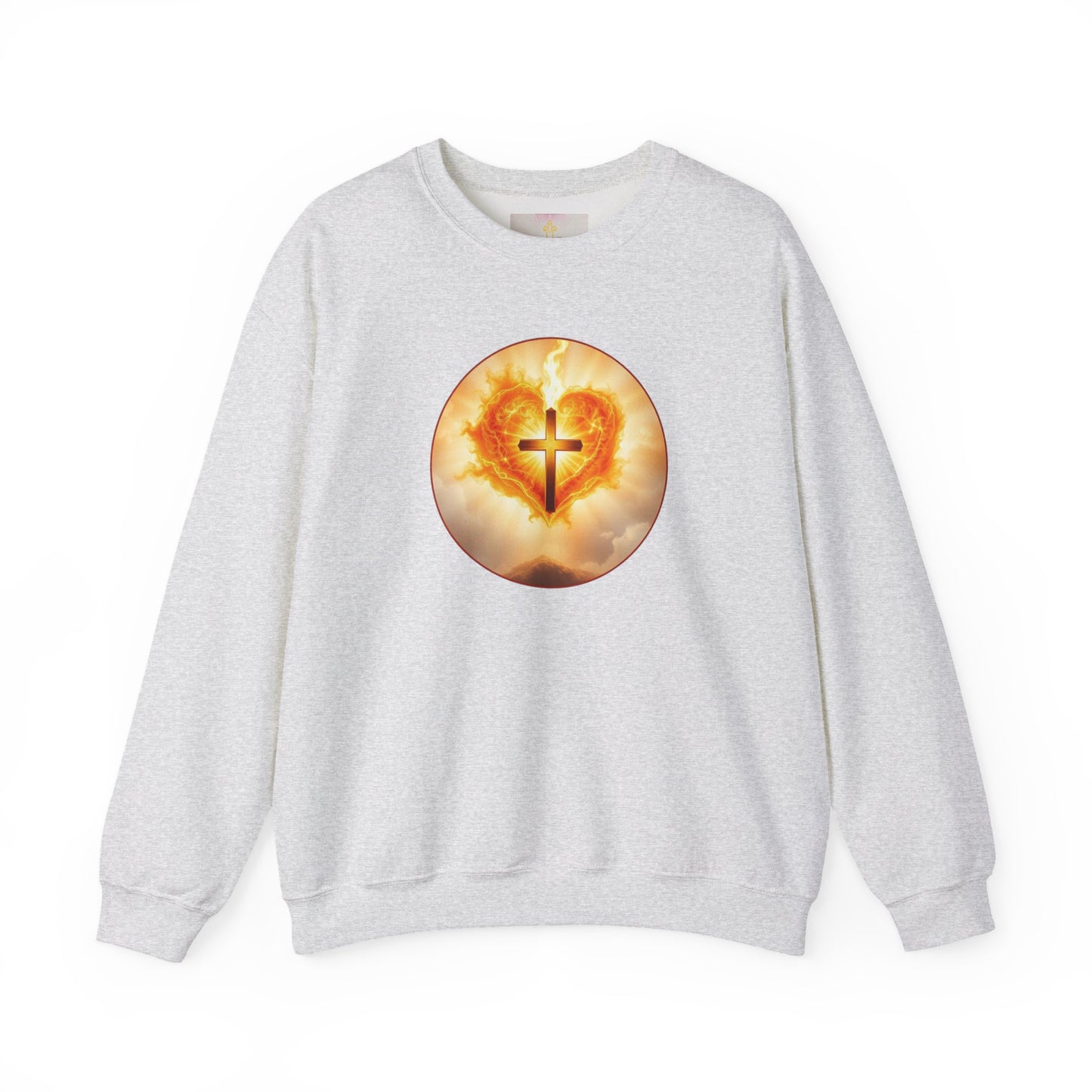 Women’s Sacred Heart Christian Sweatshirt – Symbol of Divine Love Pullover