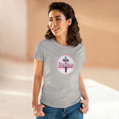 Believe | Women’s Christian T-Shirt with John 11:40