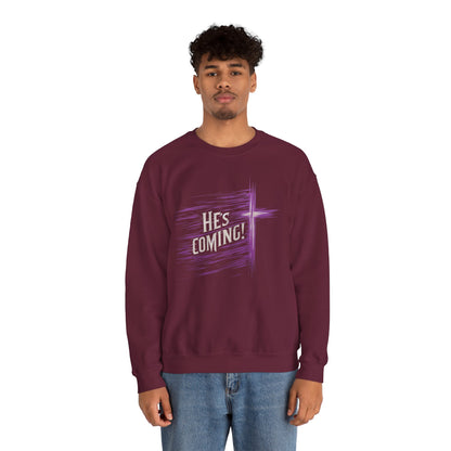 He's Coming – Men’s Christian Crewneck Sweater
