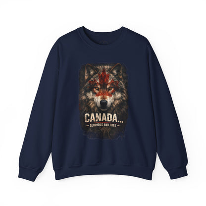 Canada War Paint: Glorious and Free - Men's Sweatshirt