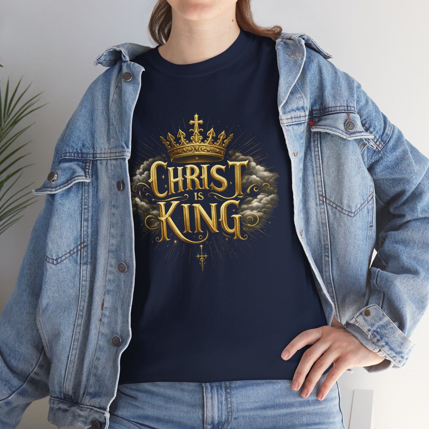 Christ is King Crowned - Women's Christian T-Shirt