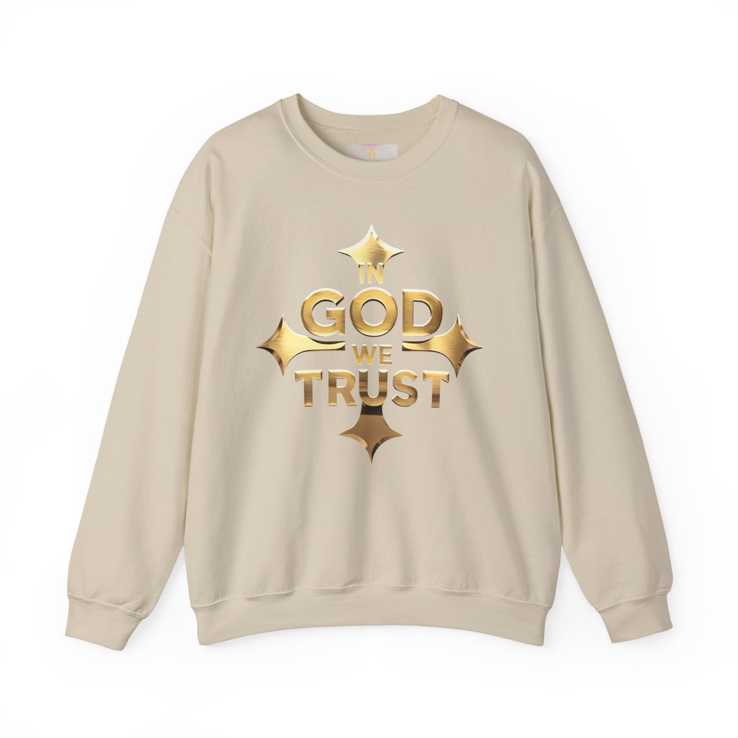 Golden Creed – “In God We Trust” Christian Men’s Sweatshirt