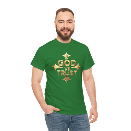 Unshaken – Men’s “In God We Trust” Cross Tee
