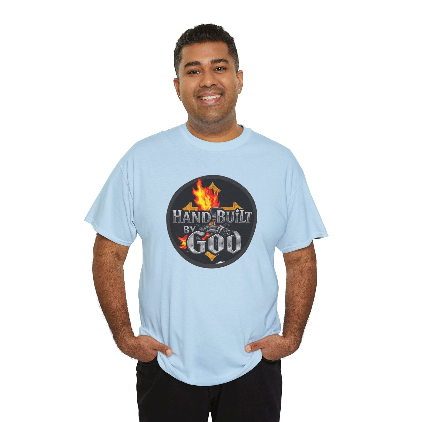 Hand Built By God - Men's Christian T-Shirt