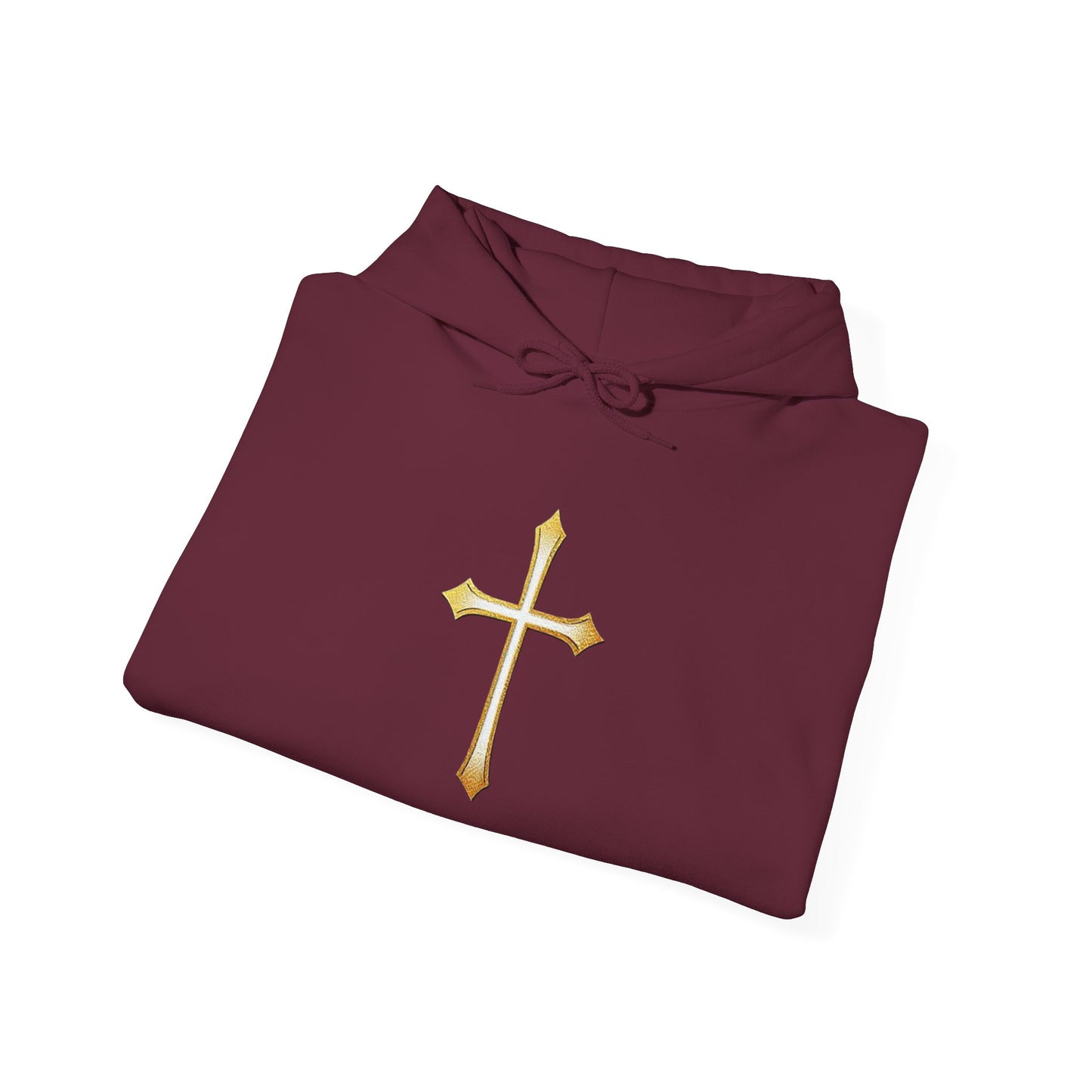 Gold Cross Men's Christian Hoodie