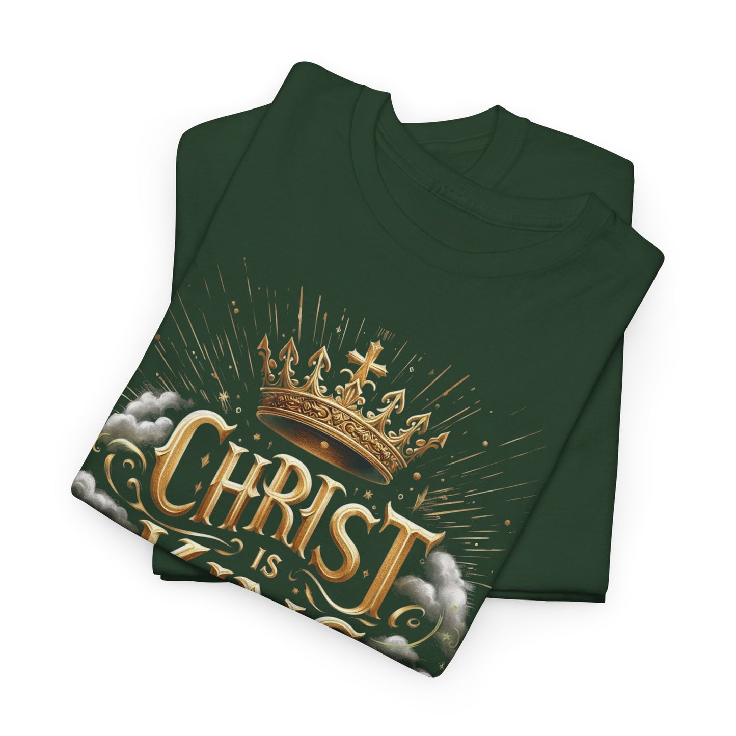 Christ is King Crowned - Men's Christian T-Shirt