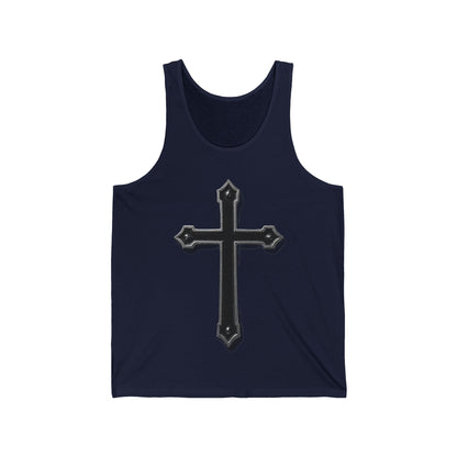 Warrior’s Black Cross Men’s Christian Tank Top | Ephesians 6:11