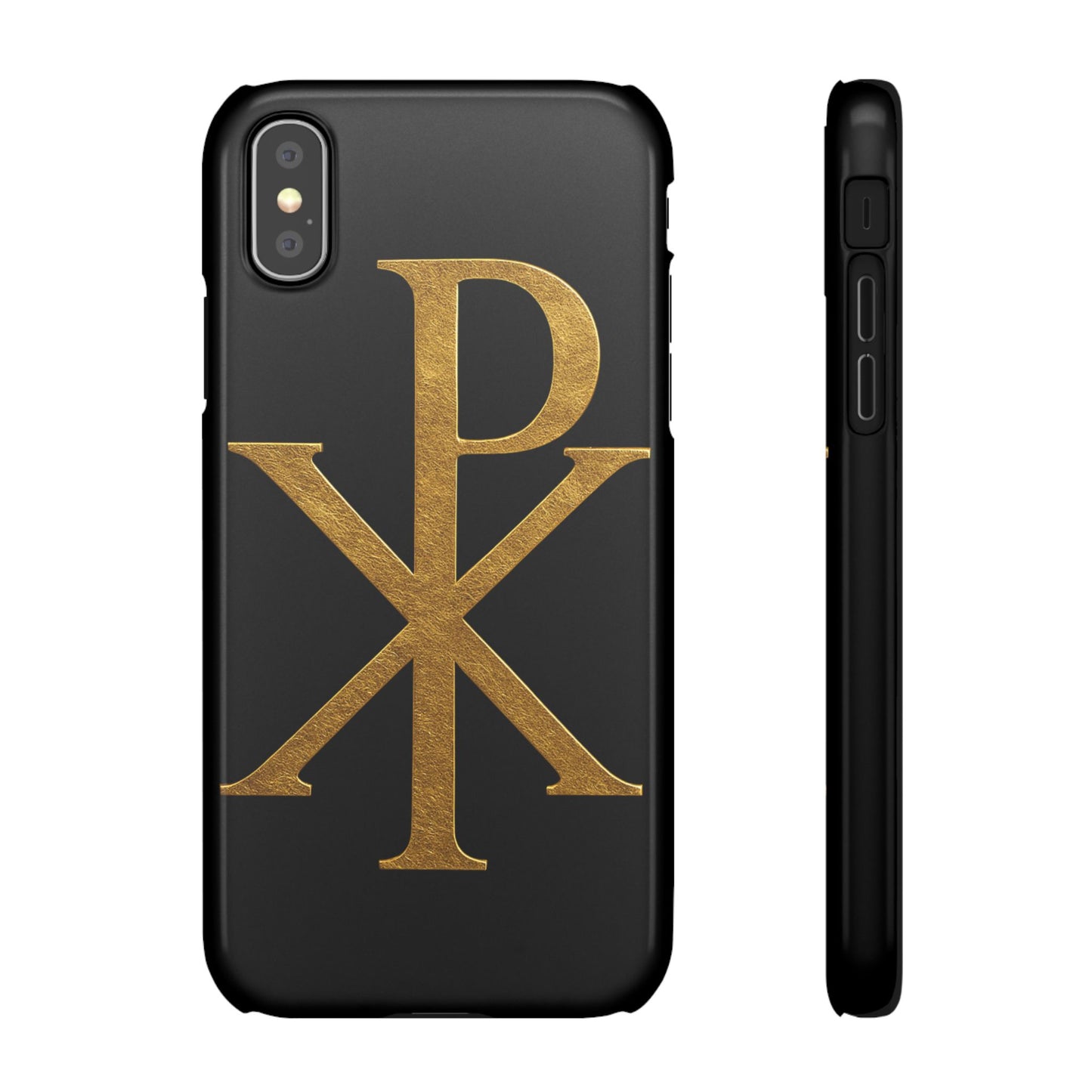 Black Chi Rho Snap Case for iPhone – The Way, Truth & Life