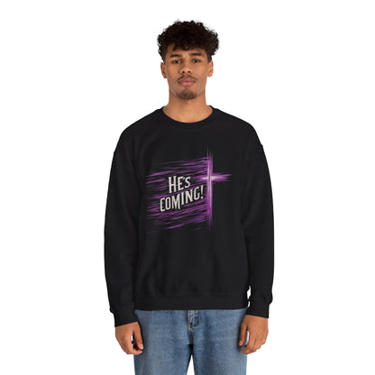 He's Coming – Men’s Christian Crewneck Sweater