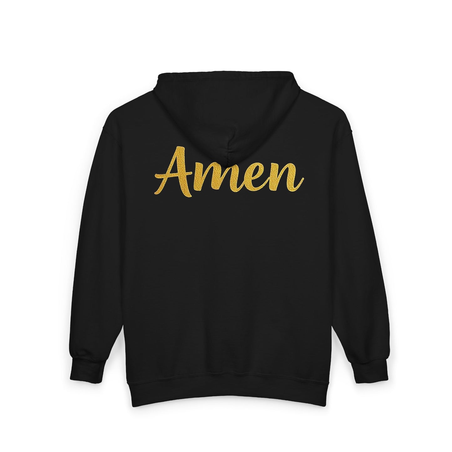 Amen Women’s Zip-Up Hoodie (White Logo)