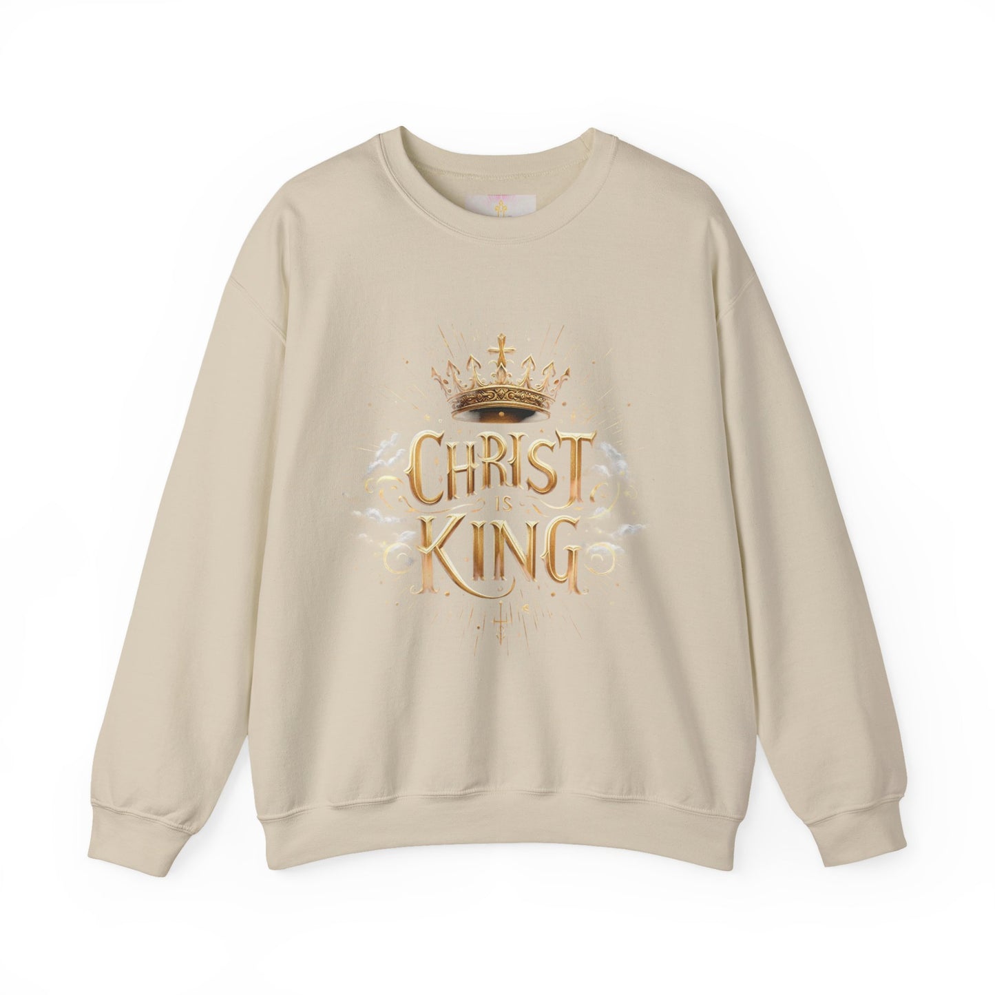 Women’s “Christ is King” Christian Sweatshirt – Bold Faith Statement Pullover