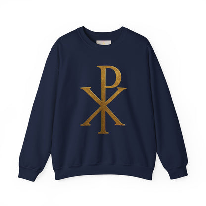 Chi Rho (Gold) – Women’s Christian Sweatshirt
