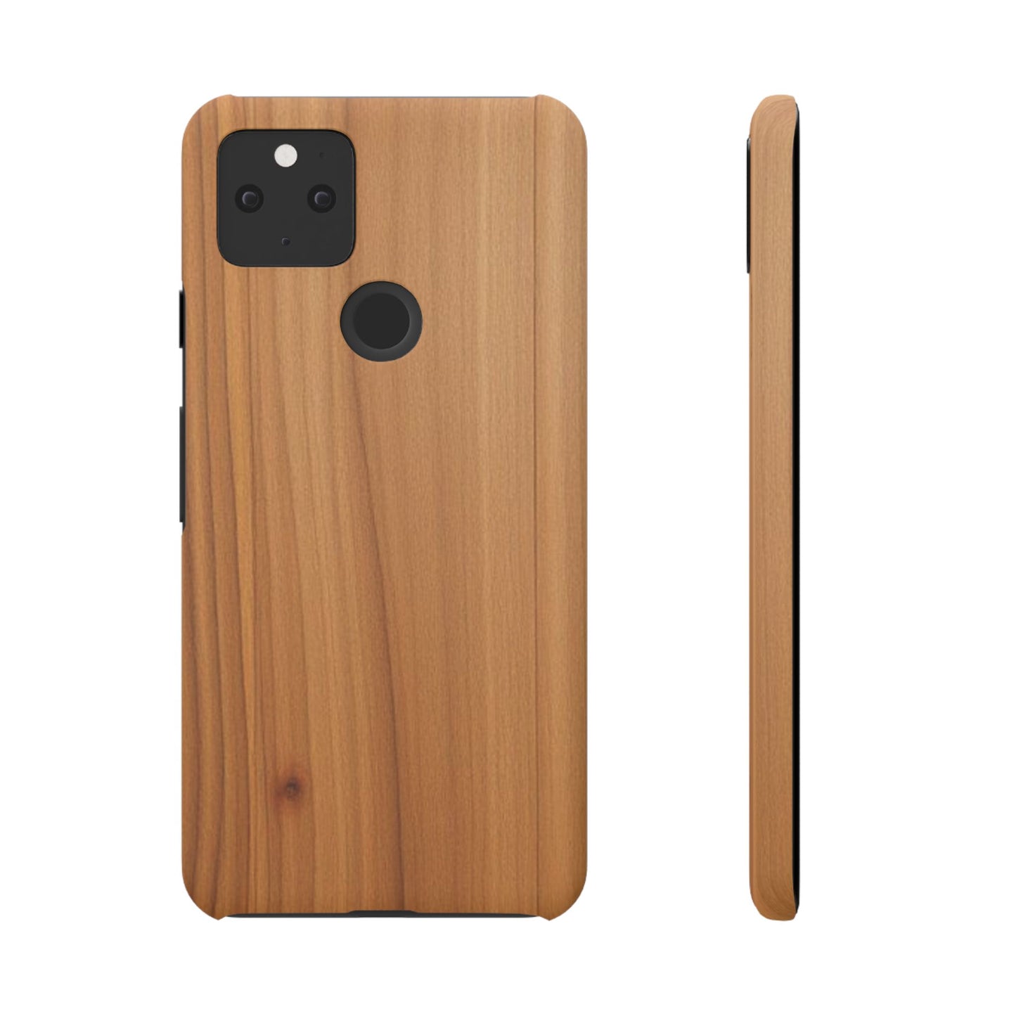 Natural Wood Grain Design Snap Case for Google Pixel 5