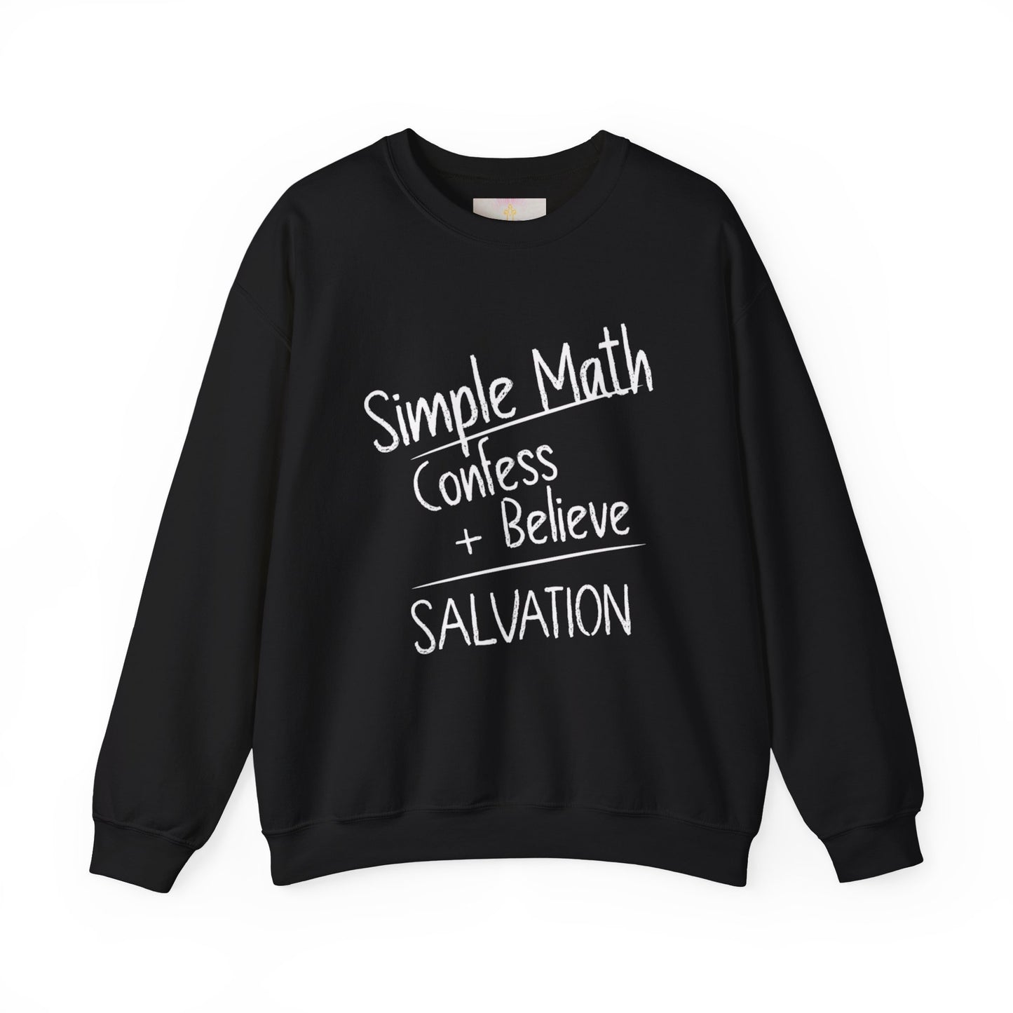 Simple Math Women’s Christian Sweatshirt (White Chalk)