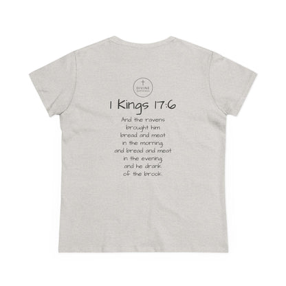 Fed by Faith – Cross & Crows Women’s Tee