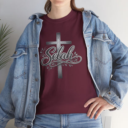 Selah Cross Tee — Men's Christian T‑Shirt