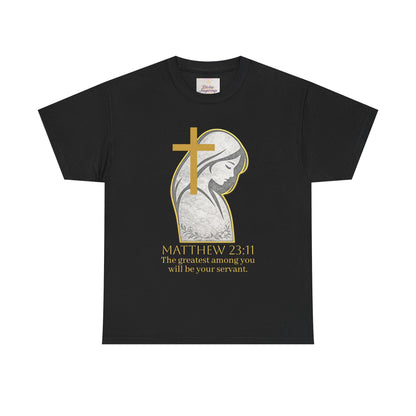 Humble Servant - Women's Christian Tee (Gold Lettering)