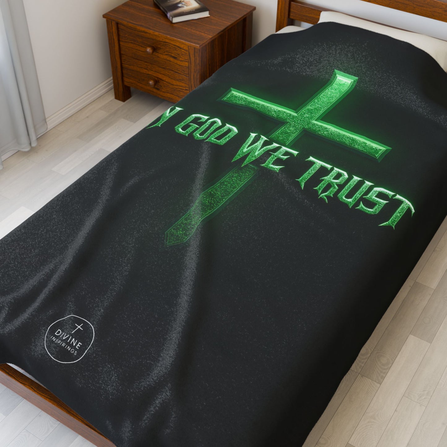 Bold Faith, Soft Comfort: In God We Trust Blanket